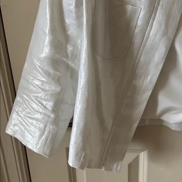 Vince Camuto Women's White Jacket Size 8 EUC - Picture 6 of 14